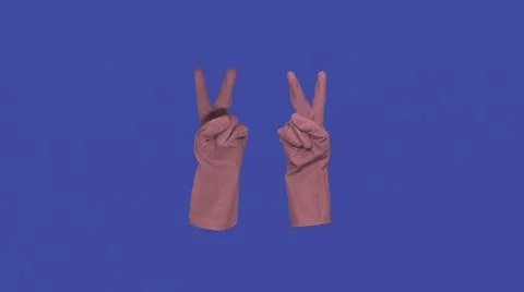 Colourful gloves in plain background. Stock Illustration