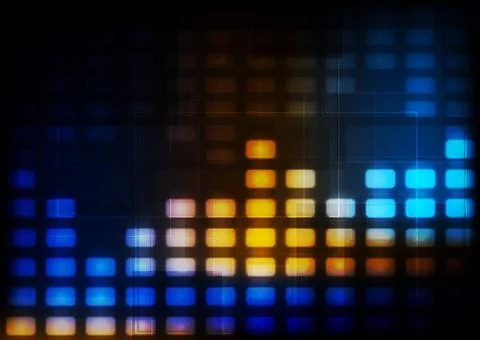 Colourful glowing tech background. Vector design eps 10. Gradient mesh inc... Stock Photos