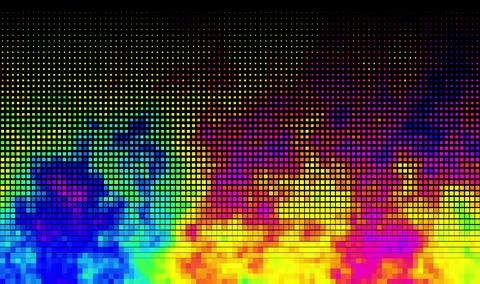 Colourful gradient halftone dots background. Vector illustration. Abstract Illustrazione stock