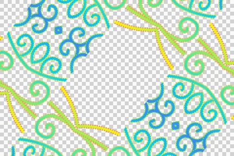 Colourful gradient line art pattern of indonesian culture traditional Illustrazione stock
