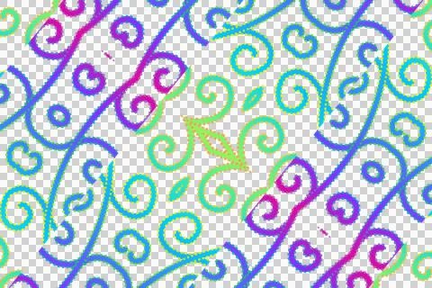 Colourful gradient line art pattern of indonesian culture traditional 스톡 일러스트