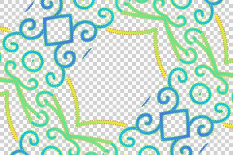 Colourful gradient line art pattern of indonesian culture traditional Illustrazione stock