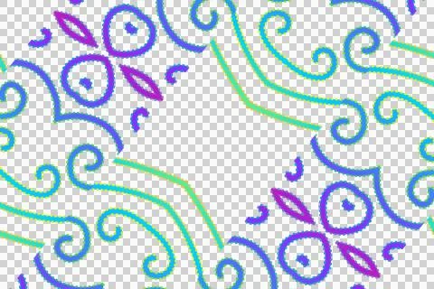 Colourful gradient line art pattern of indonesian culture traditional Stock Illustration