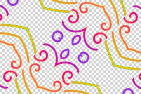 Colourful gradient line art pattern of indonesian culture traditional Illustrazione stock