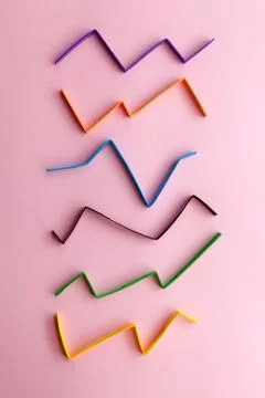 Colourful graph Stock Photos