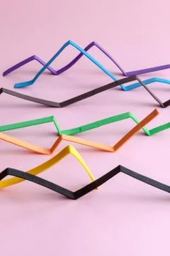 Colourful graph Stock Photos