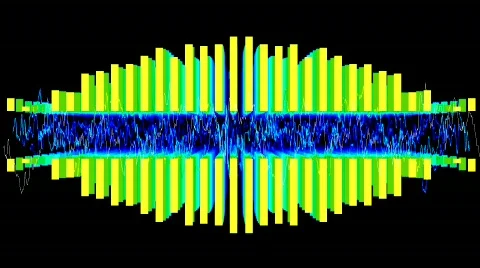 Colourful Graphic 3D Equalizer Stock Footage 341536