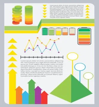 A colourful graphical representation Stock Illustration