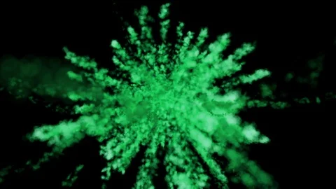 Colourful green light burst UHD 4K Stock Footage 90723402