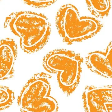 Colourful Heart shape seamless pattern design Stock Illustration