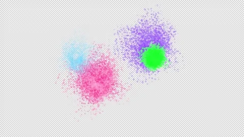 Colourful holi powder explodes in the air 動画素材 303582378