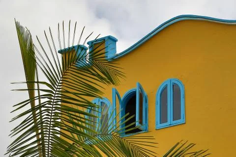 Colourful house facade Stock Photos