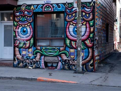 The colourful house. Stock Photos