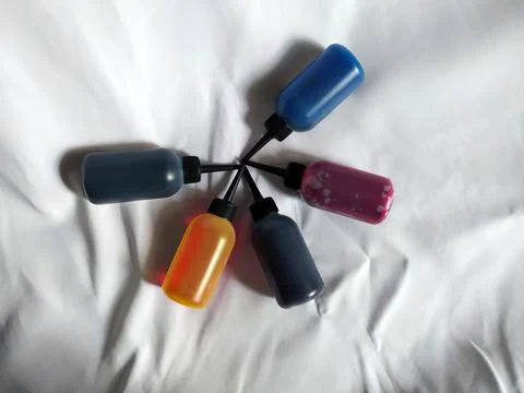Colourful Inks For Some Ideas Stock Photos