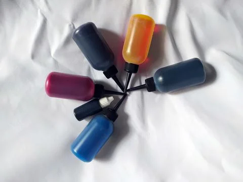 Colourful Inks For Some Ideas Stock Photos