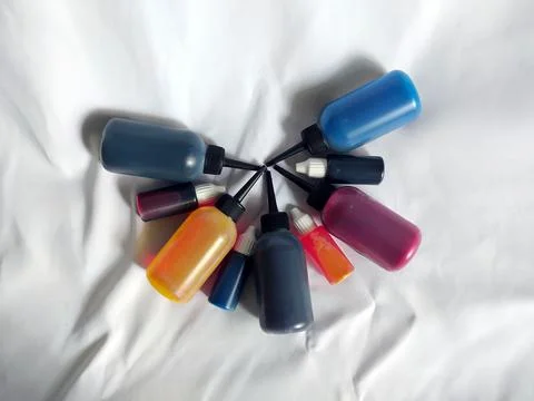 Colourful Inks For Some Ideas Stock Photos