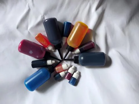 Colourful Inks For Some Ideas Stock Photos