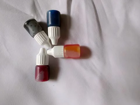 Colourful Inks For Some Ideas Stock Photos