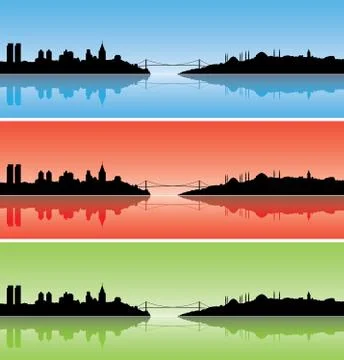 Colourful Istanbul Stock Illustration