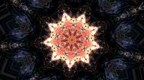 Colourful Kaleidoscope in motion Stock Footage 55737211