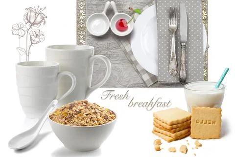 Colourful kitchen wall tile design for kitchen interior, 3D Rendering Stock Illustration