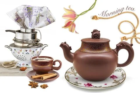 Colourful kitchen wall tile design for kitchen interior, 3D Rendering Stock Illustration