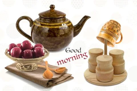 Colourful kitchen wall tile design for kitchen interior, 3D Rendering Stock Illustration