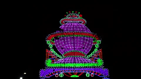 Colourful LED lighting Stock-Footage 328511643