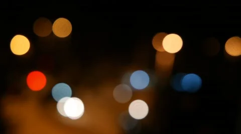 Colourful Light Bokeh Stock Footage 47436948