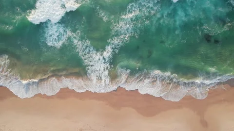 Colourful light waves on Praia da Ursa. Stock Footage 240932118