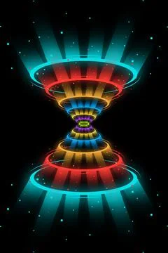 Colourful lighting design. Stock Illustration