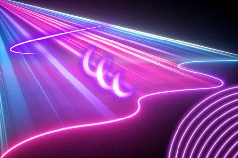 Colourful lighting design. Stock Illustration