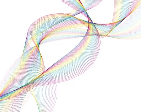 Colourful lines Stock Illustration