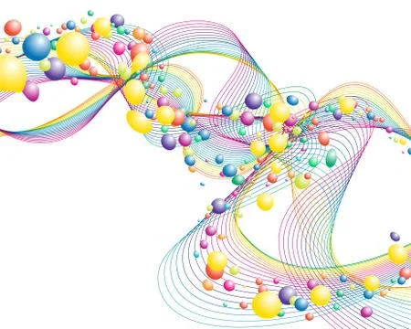 Colourful lines Stock Illustration