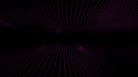 Colourful loop curvy lines motion pattern on black bacground copy Stock Footage 337662483