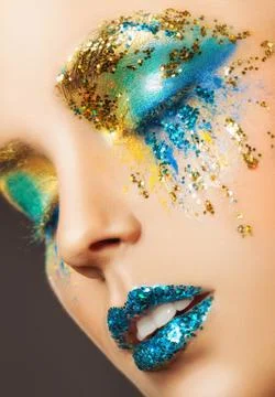 Colourful makeup Stock Photos