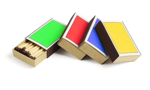 Colourful Match Boxes Stock Photos