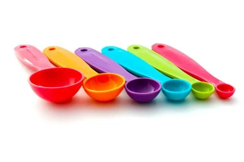 Colourful measuring spoons 写真素材
