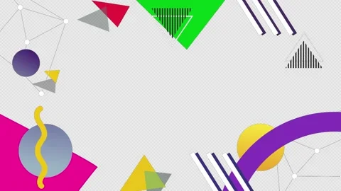 Colourful Memphis background 스톡 동영상 157868672