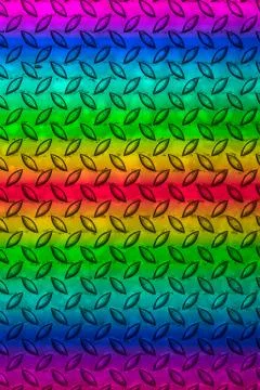 Colourful of metal diamond plate pattern, Backgrounds Stock Illustration