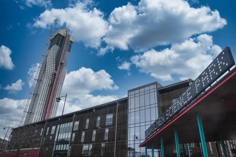 Colourful modern architecture of the Chalmers technical university Foto stock