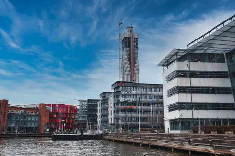 Colourful modern architecture of the Chalmers technical university Stock Photos