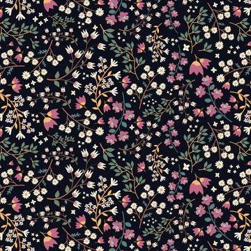 Colourful Modern Flower Pattern Illustrazione stock