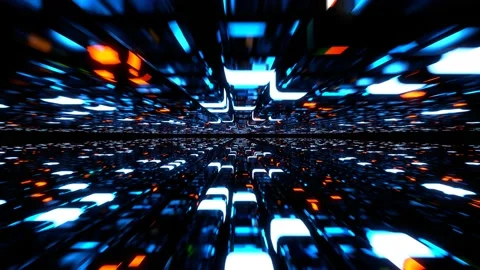 Colourful Neon Glow Loop Animation, 4k Vidéo 228724507