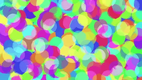 Colourful painted dots background, abstract stop motion animation Stock Footage 144267642