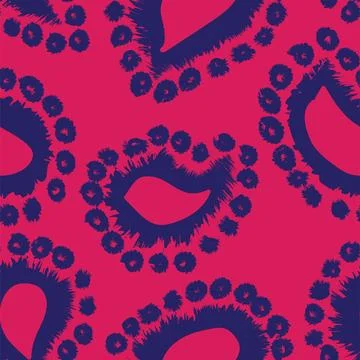 Colourful Paisley abstract Seamless Pattern Design イラスト素材