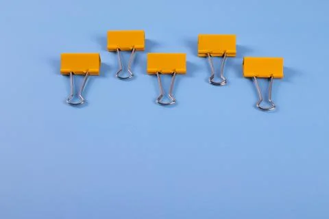 Colourful paper clips Foto stock