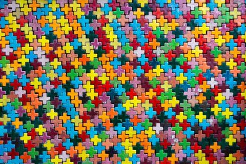 Colourful pattern. colourful seramic texture, use as background. Stock Photos