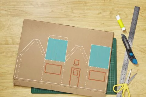 Colourful patterns for board craft Foto stock