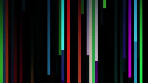 Colourful pixel sorting low resolution animation Stock Footage 172022825